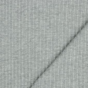 Cable Knit feiner Strickstoff mit Rippen Grau 