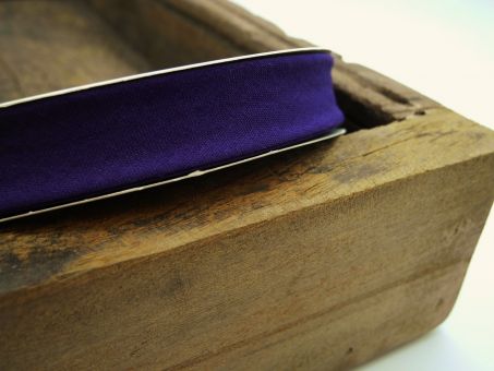 5m Schrägband Einfassband Baumwolle Purple 
