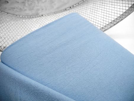 gewaschene Baumwolle Webware Stonewashed Blau Smokey Blue 